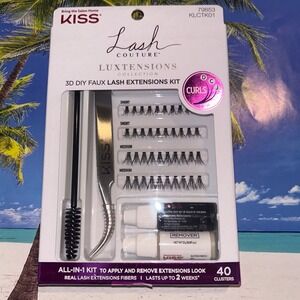 KISS Lash Couture Luxtensions 3D DIY Faux Lash Extensions Kit 40 Clusters